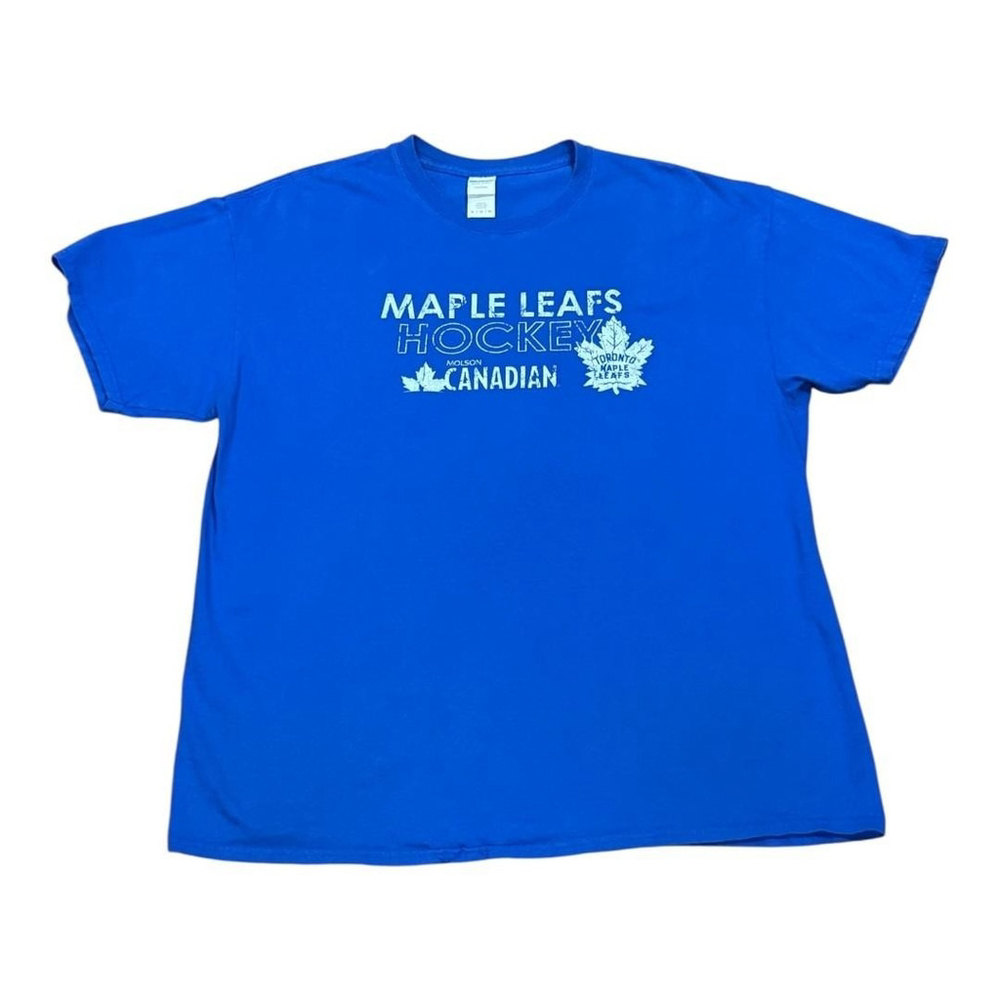 Toronto Maple Leafs Shirt Mens XL Blue NHL Hockey Graphic Tee Molson Canadian
